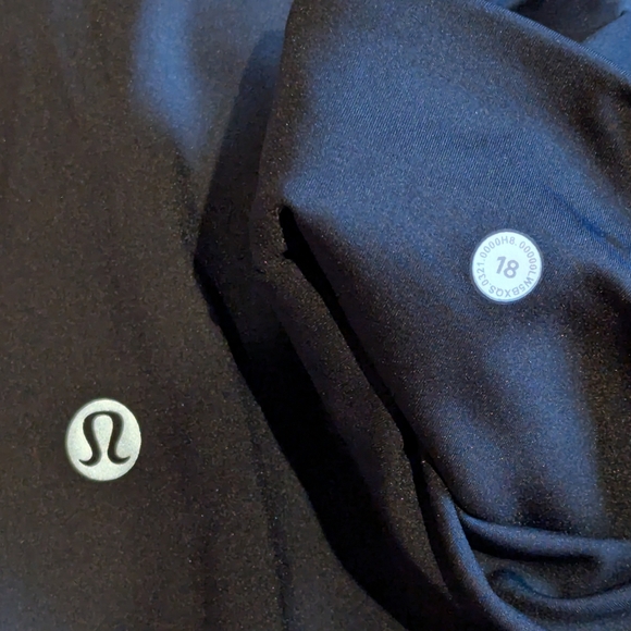 Lululemon NEW Fast and Free 7/8 Tight 25" with Pockets Black Sz 18 - Picture 10 of 10